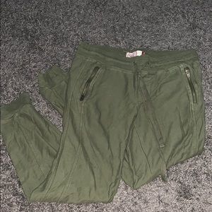 Dark green joggers